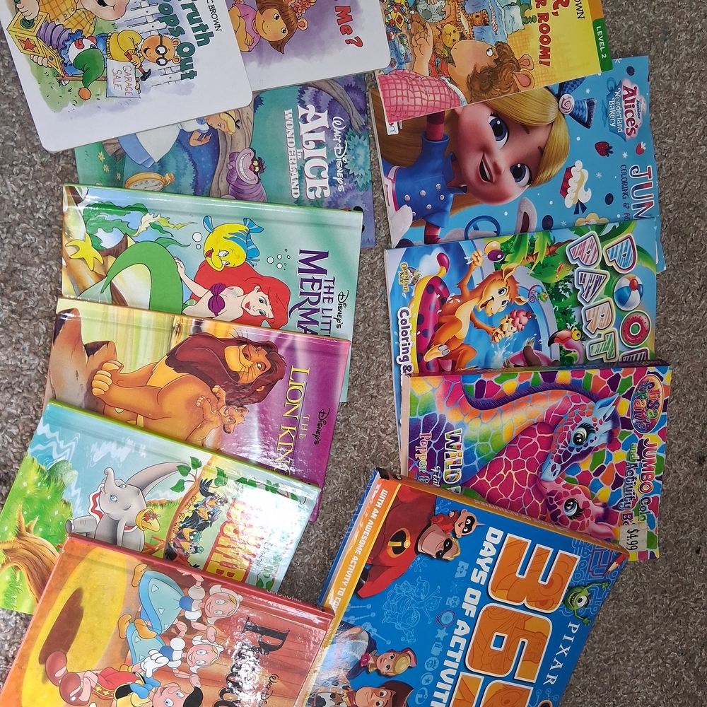 Assorted Kids Activity & Story Book Set - Colorful Characters